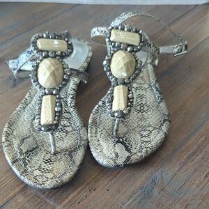 Coconuts by Matisse Snakeskin Sandals